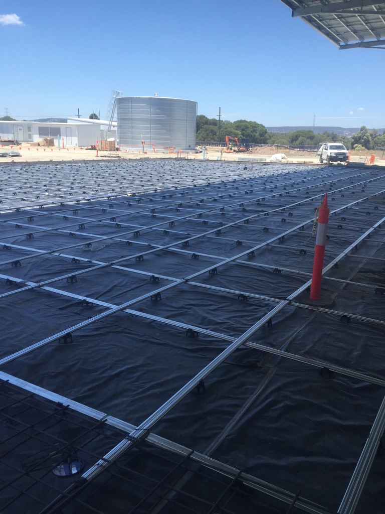 HitachiFacilityPostTensioning3 Tensioned Concrete Post